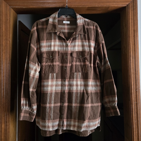 Spell Basecamp Chocolate Flannel SZ XL - Picture 3 of 11